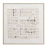 SIMPLICIT ΠΙΝΑΚΑΣ ΔΙΑΚΟΣΜΗΤΙΚΟΣ ΜΕ ΚΟΡΝΙΖΑ 100x100x4cm ΚΑΜΒΑΣ ΜΠΕΖ ΚΑΦΕ ΞΥΛΟ ΦΥΣΙΚΟ