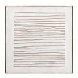 RAYA B ΠΙΝΑΚΑΣ ΔΙΑΚΟΣΜΗΤΙΚΟΣ ΜΕ ΚΟΡΝΙΖΑ 100x100x4cm ΚΑΜΒΑΣ ΜΠΕΖ ΚΑΦΕ ΞΥΛΟ ΦΥΣΙΚΟ