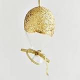 ΣΤΟΛΙΔΙ ΓΥΑΛΙΝΟ, ΜΠΑΛΟΝΙ ΧΡΥΣΟ, ΣΕΤ 4ΜΧ, 14cm