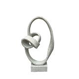 ΔΙΑΚΟΣΜΗΤΙΚO ΠΟΛΥΕΣΤΕΡΙΚO ΕΚΡΟΥ ΜΟΝΤΕΡΝΟ-ΑΦΗΡΗΜΕΝΟ ΥΦΗ ΠΕΤΡΑΣ - 20x6.5x33cm 24/KIB