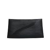 ΔΙΑΚΟΣΜΗΤΙΚΗ ΚΕΡΑΜΙΚΗ ΠΙΑΤΕΛΑ ΜΑΥΡΟ ΓΡΑΜΜΩΤΟ - 33.2x20.3x3.5cm 3/24ΚΙΒ