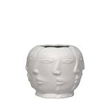 ΒΑΖΟ ΛΕΥΚΟ ΚΕΡΑΜΙΚΟ ΠΡΟΣΩΠΑ - 19.5x17cm 1/12ΚΙΒ