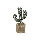 ΦΑΝΑΡΙ ΡΑΤΑΝ ΦΥΣΙΚΟ ΚΑΦΕ/ΠΡΑΣΙΝΟ "ΚΑΚΤΟΣ" & ΓΥΑΛΙ ΚΕΡΙΟΥ - 24x14x38cm 24/KIB