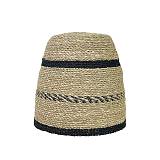 ΨΑΘΙΝΟ ΚΑΠΕΛΟ ΦΩΤΙΣΤΙΚΟΥ ΜΠΕΖ/ΜΑΥΡΟ ΓΡΑΜΜΕΣ ΜΠΟΧΟ - Φ18/30x30cm 12/ΚΙΒ