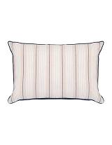 Μαξιλάρι ριγέ εκρου/μπλε 38x58cm