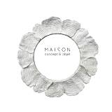 EUVRE ΚΟΡΝΙΖΑ 20x2.5x20cm POLYRESIN ΑΣΠΡΟ ΓΥΑΛΙ