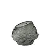 ΓΥΑΛΙΝΟ ΒΑΖΟ ΓΚΡΙ ΑΦΗΡΗΜΕΝΟ-ΑΝΑΓΛΥΦΟ ΛΟΞΟ ΣΤΟΜΙΟ ΜΙΚΡΟ - Φ24x20cm 12/KIB