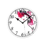 ΔΙΑΚΟΣΜΗΤΙΚΟ ΩΡΟΛΟΪ ΤΟΙΧΟΥ MDF - ΓΥΝΑΙΚΑ ΦΟΥΞ ΚΑΠΕΛΟ Φ33cm 12/ΚΙΒ