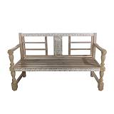 ΞΥΛΙΝΟ ΔΙΑΚΟΣΜΗΤΙΚΟ ΠΑΓΚΑΚΙ ΕΚΡΟΥ ΠΑΛΑΙΩΜΕΝΟ ΗΜΙΣΥΡΝΑΜΟΛΟΓΟΥΜΕΝΟ  - 130x44x84cm 1/ΚΙΒ