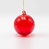 ΓΥΑΛΙΝΗ ΜΠΑΛΑ, ΚΟΚΚΙΝΗ ΔΙΑΦΑΝΗ, ΣΕΤ 4ΤΜΧ, 8cm