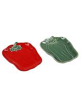 Πιατέλα πιπεριά 2χρώματα 22x17cm