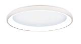 Inlight Πλαφονιέρα οροφής LED 28W 3CCT από λευκό μέταλλο και ακρυλικό D:50x5cm (42044-C-White)