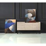 EL 2 ΠΙΝΑΚΑΣ ΚΑΜΒΑΣ ΠΟΛΥΧΡΩΜΟ ΞΥΛΟ 76x100xH3,5cm