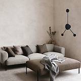 ΑΠΛΙΚΑ ΤΟΙΧΟΥ ΡΑΒΔΟΣ LED 3x5W  ΜΑΥΡΟ