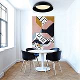 ΚΡΕΜΑΣΤΟ ΦΩΤΙΣΤΙΚΟ LED -48W 4000K ΑΠΟ ΜΑΥΡΟ ΜΕΤΑΛΛΟ ΚΑΙ ΑΚΡΥΛΙΚΟ D:50,5CM -ΚΩΔ:6012