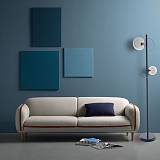 SAΔ03 - Φωτιστικό δαπέδου σε μαύρο χρώμα με ντουί για λαμπτήρα Ε27