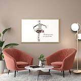 SAΔ14 - Φωτιστικό δαπέδου 2φωτο μεταλλικό χρυσό ματ με γυάλινες μπάλες