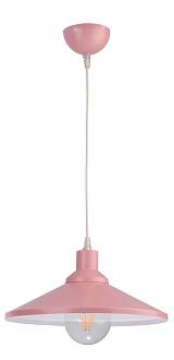Φωτιστικό μονόφωτο παιδικό αλουμίνιο ρόζ/λευκό Ε27 Φ23