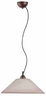 Φωτιστικό μονόφωτο γυαλί καφέ Ε27 Φ45