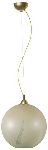 Φωτιστικό μονόφωτο γυαλί μελί Ε27 Φ30