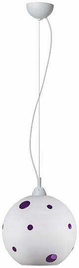 Φωτιστικό μονόφωτο γυαλί λιλά Ε27 Φ30