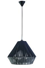 Φωτιστικό μονόφωτο ύφασμα  μαύρο/γκρι Ε27 Φ40