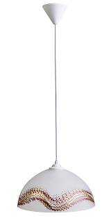 Φωτιστικό μονόφωτο γυαλί καφέ/χρυσό Ε27 Φ30