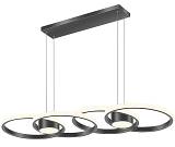 Φωτιστικό led μαύρο 3CCT Dimmable by remote control 80w 7300Lm