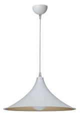 Φωτιστικό μονόφωτο Plexiglass  λευκό/χρυσό Ε27 Φ42