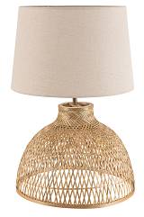 TLC 6827  ΕΠΙΤΡΑΠΕΖΙΑ ΛΑΜΠΑ ΜΠΑΜΠΟΥ ΦΥΣΙΚΟ ΜΕ ΑΡΑΙΗ ΠΛΕΞΗ ΑΜΠΑΖΟΥΡ ΜΠΕΖ 40ΕΚ 1ΧΕ27