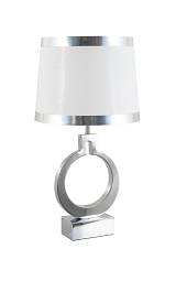 TLC 8813 CR ΕΠΙΤΡΑΠΕΖΙΑ ΛΑΜΠΑ ΝΙΚΕΛ ΣΤΡΟΓΓΥΛΗ ΒΑΣΗ ΑΜΠΑΖΟΥΡ ΜΠΕΖ ΑΣΗΜΙ ΣΙΡΙΤΙ 1xE27