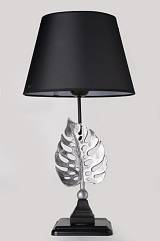 TLT 1267-NM ΕΠΙΤΡΑΠΕΖΙΑ ΛΑΜΠΑ ΜΑΥΡΗ ΜΕ ΦΙΓΟΥΡΑ ΦΥΛΛΟ ΝΙΚΕΛ ΜΑΤ