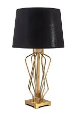 TLC 8806 ΕΠΙΤΡΑΠΕΖΙΑ ΛΑΜΠΑ ΣΧ. ΓΡΑΜΜΙΚΟ ΑΜΠΑΖΟΥΡ ΜΑΥΡΟ ΕΣΩΤΕΡΙΚΑ ΧΡΥΣΟ 1ΧΕ27