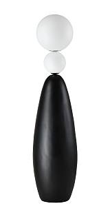 FLC 8037 ΒΚ ΜΑΥΡΟ ΟΒΑΛ ΜΕ ΔΥΟ ΜΠΑΛΕΣ LED ΑΚΡΥΛΙΚΟ+ ΡΗΤΙΝΗ