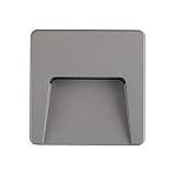 ΦΩΤΙΣΤΙΚΟ ΤΟΙΧΟΥ SLIM LED 3W IP65 230V  3CCT 120X120mm ΓΚΡΙ PRO