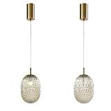 ΦΩΤΙΣΤΙΚΟ ΚΡΕΜΑΣΤΟ ΓΥΑΛΙ 1XE27 Max 15w  150X230mm ΛΕΥΚΟ ARTE ILLUMINA CANDY