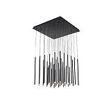 ΦΩΤΙΣΤΙΚΟ ΚΡΕΜΑΣΤΟ ΑΛΟΥΜΙΝΙΟ LED 72W 4320Lm 3000K 800X1500mm ΜΑΥΡΟ ARTE ILLUMINA CASCADE