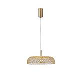 ΦΩΤΙΣΤΙΚΟ ΚΡΕΜΑΣΤΟ ΜΕΤΑΛΛΟ ΜΟΝΟΦΩΤΟ LED 10W 1080Lm 3000K Φ350x1390mm ΧΡΥΣΟ ARTE ILLUMINA PERFORATO