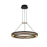 ΦΩΤΙΣΤΙΚΟ ΚΡΕΜΑΣΤΟ ΑΛΟΥΜΙΝΙΟ LED 33W 1980lm 3000K Φ620X1200mm ΜΑΥΡΟ-ΧΡΥΣΟ ARTE ILLUMINA LUIS