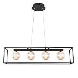 ΦΩΤΙΣΤΙΚΟ ΚΡΕΜΑΣΤΟ ΜΕΤΑΛΛΟ LED 14W 650Lm 3000K 80X1200mm ΜΑΥΡΟ ARTE ILLUMINA BOX