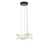 ΦΩΤΙΣΤΙΚΟ ΚΡΕΜΑΣΤΟ ΑΚΡΥΛΙΚΟ ΣΤΡΟΓΓΥΛΟ LED 34W  3024Lm 3000K Φ340mm ΜΑΥΡΟ ARTE ILLUMINA FIRENZE