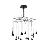 ΦΩΤΙΣΤΙΚΟ ΚΡΕΜΑΣΤΟ LED 90W 5400Lm 3000K Φ1000X1200mm ΜΑΥΡΟ ARTE ILLUMINA CAMPANELLE