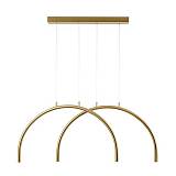 ΦΩΤΙΣΤΙΚΟ ΚΡΕΜΑΣΤΟ AΛΟΥΜΙΝΙΟ-METAΛΛΟ 10W 896Lm 3000K 840x20x330mm MΠΡΟΝΖΕ ARTE ILLUMINA APSIS