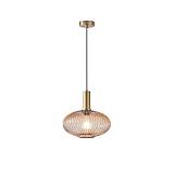 ΦΩΤΙΣΤΙΚΟ ΚΡΕΜΑΣΤΟ ΑΝΑΓΛΥΦΟ ΓΥΑΛΙ 1XΕ27 MAX 15W Φ300mm ARTE ILLUMINA ΜΕΛΙ TOPAZ