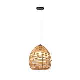 ΦΩΤΙΣΤΙΚΟ ΚΡΕΜΑΣΤΟ BAMBOO 1XE27 Max 15w  300X300X300mm ΚΑΦΕ ARTE ILLUMINA AITHRA