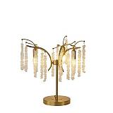 ΦΩΤΙΣΤΙΚΟ ΕΠΙΤΡΑΠΕΖΙΟ ΜΕΤΑΛΛΟ-ΔΙΑΦΑΝΕΣ ΓΥΑΛΙ 3XE27 Max 15w  500X500mm ARTE ILLUMINA DYNASTY