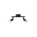 ΣΠΟΤ ΚΙΝΗΤΟ ΜΕΤΑΛΛΟ 2ΦΩΤΟ 2XGU10 Max 7W 220X80X125mm ΜΑΥΡΟ ARTE ILLUMINA VORRAS