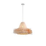 ΦΩΤΙΣΤΙΚΟ ΚΡΕΜΑΣΤΟ BAMBOO ΜΟΝΟΦΩΤΟ 1XE27 Max 15W Φ560X1560mm ΜΠΕΖ ARTE ILLUMINA SISAL
