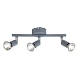 ΣΠΟΤ ΚΙΝΗΤΟ ΜΕΤΑΛΛΟ 3ΦΩΤΟ 3XGU10 Max 7W 300X80X125mm ΓΚΡΙ ARTE ILLUMINA VORRAS