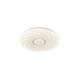 ΠΛΑΦΟΝΙΕΡΑ ΜΕΤΑΛΛΟ-ΠΛΑΣΤΙΚΟ LED 60W 5580Lm 3CCT(3000-4000-6500K) Φ480X75mm ΛΕΥΚΟ ARTE ILLUMINA TRIANO